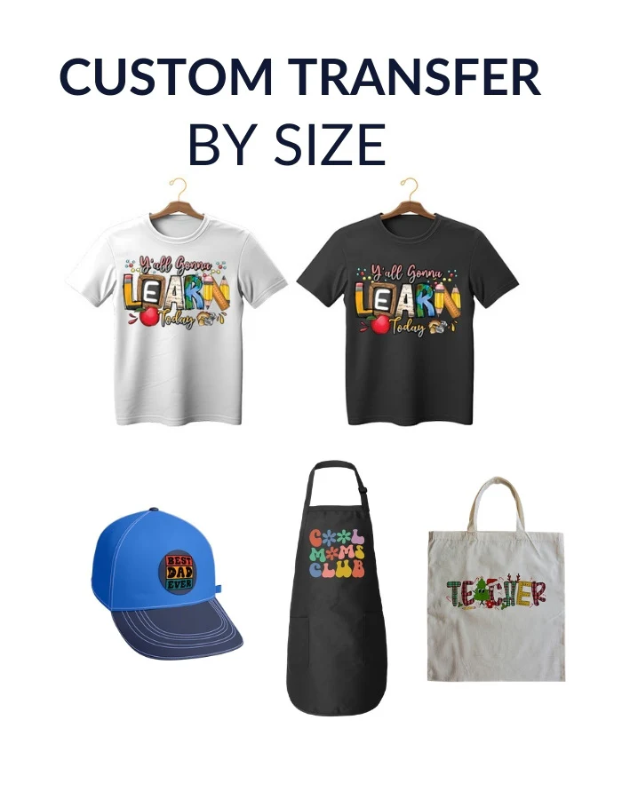 DTF Transfer by Size