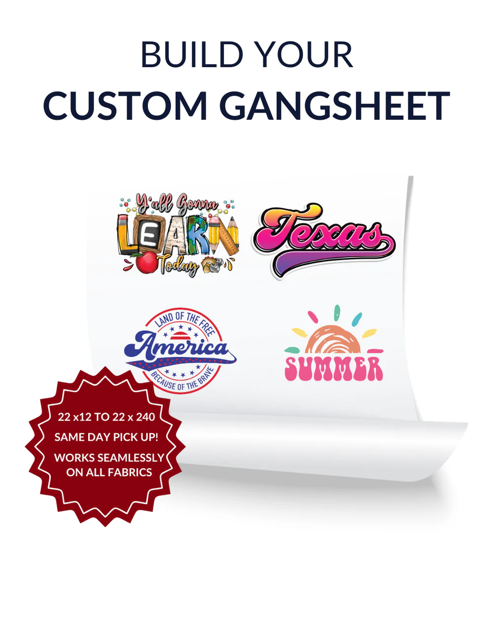 Custom DTF Gangsheet Builder