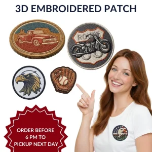 3D Embroidered Patches