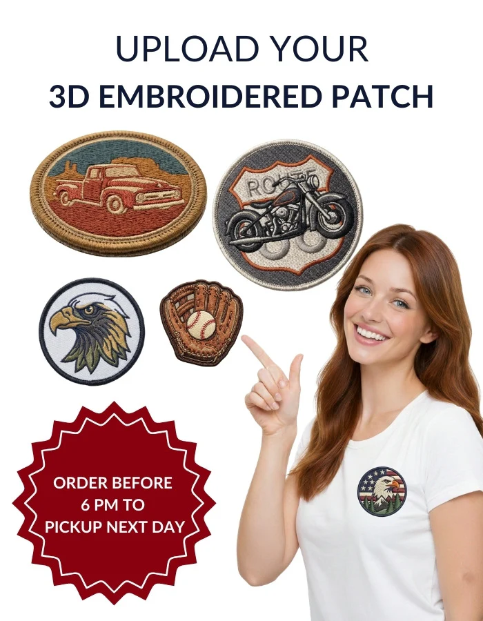 3D Embroidered Patches